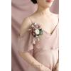 image:imageLings moment 2pcs Prom WristShoulder Corsage Artificial Flower GirlMother HomecomingWedding Corsage Wristlet Dcor etc Blush CreamPkdusty Rose  Ranunculus