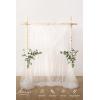 image:imageLings Moment 10ft x 23ft Blush Wedding Backdrop Curtains for Arch Drape Sheer Organza Fabric WrinkleFree Tablecloth for Birthday Baby Shower Bridal Shower Photo Booth DecorationWhtWhite