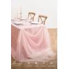 image:imageLings Moment 10ft x 23ft Blush Wedding Backdrop Curtains for Arch Drape Sheer Organza Fabric WrinkleFree Tablecloth for Birthday Baby Shower Bridal Shower Photo Booth DecorationPkBlush