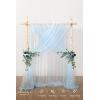 image:imageLings Moment 10ft x 23ft Blush Wedding Backdrop Curtains for Arch Drape Sheer Organza Fabric WrinkleFree Tablecloth for Birthday Baby Shower Bridal Shower Photo Booth DecorationBlNavy Blue