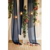 image:imageLings Moment 14Ft Brown Sheer Chiffon Like Table Runner for Wedding Party Bridal Shower Decorations Birthday Party DecorationsBlunavy Blue