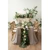 image:imageLings Moment 14Ft Brown Sheer Chiffon Like Table Runner for Wedding Party Bridal Shower Decorations Birthday Party DecorationsGrnemerald Green
