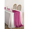 image:imageLings Moment 14Ft Brown Sheer Chiffon Like Table Runner for Wedding Party Bridal Shower Decorations Birthday Party DecorationsPkmagenta