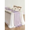 image:imageLings Moment 14Ft Brown Sheer Chiffon Like Table Runner for Wedding Party Bridal Shower Decorations Birthday Party DecorationsPrpllight Purple
