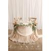 image:imageLings Moment 14Ft Brown Sheer Chiffon Like Table Runner for Wedding Party Bridal Shower Decorations Birthday Party DecorationsWhtivory