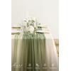 image:imageLings Moment Sage Green amp Campsite Chiffon Like Table Runner 30 x 120 Set of 2 for Sweetheart Table Wedding Party Bridal Shower Decoration