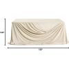 image:imageLings moment Powder Pink Wedding Table Cloths in Premium Crumpled Velvet 9ft x 11ft Fits 4ft6ft RectangularRound SweetheartampHead Table for Wedding Reception Bridal Shower Birthday DecorationBrncappuccino