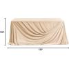 image:imageLings moment Powder Pink Wedding Table Cloths in Premium Crumpled Velvet 9ft x 11ft Fits 4ft6ft RectangularRound SweetheartampHead Table for Wedding Reception Bridal Shower Birthday DecorationBrngolden Glove