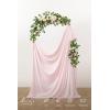 image:imageLings moment Powder Pink Wedding Table Cloths in Premium Crumpled Velvet 9ft x 11ft Fits 4ft6ft RectangularRound SweetheartampHead Table for Wedding Reception Bridal Shower Birthday DecorationPkpowder Pink