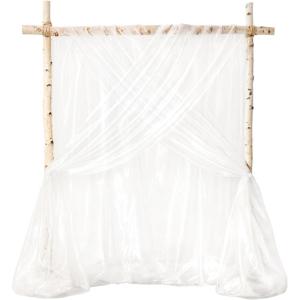 image:imageLings Moment 10ft x 23ft Blush Wedding Backdrop Curtains for Arch Drape Sheer Organza Fabric WrinkleFree Tablecloth for Birthday Baby Shower Bridal Shower Photo Booth DecorationWhtWhite