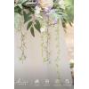 image:imageLings moment 9FT Spring Flower Garland Wedding Arch Flowers for Backdrop Decoration Eucalyptus amp Rose Artificial Floral Garland for Mantle  Sweetheart Head Table Decor for Reception Dusty BluePrpllilac  Cream