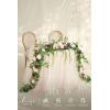 image:imageLings moment 9FT Spring Flower Garland Wedding Arch Flowers for Backdrop Decoration Eucalyptus amp Rose Artificial Floral Garland for Mantle  Sweetheart Head Table Decor for Reception Dusty BlueRedmarsala