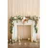 image:imageLings moment 9FT Spring Flower Garland Wedding Arch Flowers for Backdrop Decoration Eucalyptus amp Rose Artificial Floral Garland for Mantle  Sweetheart Head Table Decor for Reception Dusty BlueOrterracotta  Orange
