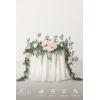 image:imageLings moment 9FT Spring Flower Garland Wedding Arch Flowers for Backdrop Decoration Eucalyptus amp Rose Artificial Floral Garland for Mantle  Sweetheart Head Table Decor for Reception Dusty BluePkblush  Cream