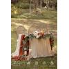 image:imageLings moment 9FT Spring Flower Garland Wedding Arch Flowers for Backdrop Decoration Eucalyptus amp Rose Artificial Floral Garland for Mantle  Sweetheart Head Table Decor for Reception Dusty BlueOrterracotta  Orange