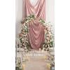 image:imageLings moment 9FT Spring Flower Garland Wedding Arch Flowers for Backdrop Decoration Eucalyptus amp Rose Artificial Floral Garland for Mantle  Sweetheart Head Table Decor for Reception Dusty BluePkdusty Rose  Cream