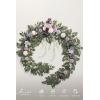 image:imageLings moment 9FT Spring Flower Garland Wedding Arch Flowers for Backdrop Decoration Eucalyptus amp Rose Artificial Floral Garland for Mantle  Sweetheart Head Table Decor for Reception Dusty BluePrpllilac  Cream