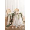 image:imageLings moment 9FT Spring Flower Garland Wedding Arch Flowers for Backdrop Decoration Eucalyptus amp Rose Artificial Floral Garland for Mantle  Sweetheart Head Table Decor for Reception Dusty BluePkdusty Rose  Cream