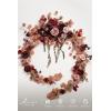 image:imageLings moment 9FT Spring Flower Garland Wedding Arch Flowers for Backdrop Decoration Eucalyptus amp Rose Artificial Floral Garland for Mantle  Sweetheart Head Table Decor for Reception Dusty BlueRedburgundy  Peach Rose