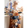 image:imageLings moment 9FT Spring Flower Garland Wedding Arch Flowers for Backdrop Decoration Eucalyptus amp Rose Artificial Floral Garland for Mantle  Sweetheart Head Table Decor for Reception Dusty BlueOrrusset Orange  Denim Blue