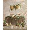 image:imageLings moment 9FT Spring Flower Garland Wedding Arch Flowers for Backdrop Decoration Eucalyptus amp Rose Artificial Floral Garland for Mantle  Sweetheart Head Table Decor for Reception Dusty BlueBrnbeige  Brown