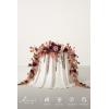 image:imageLings moment 9FT Spring Flower Garland Wedding Arch Flowers for Backdrop Decoration Eucalyptus amp Rose Artificial Floral Garland for Mantle  Sweetheart Head Table Decor for Reception Dusty BlueRedburgundy  Peach Rose