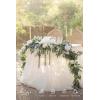 image:imageLings moment 9FT Spring Flower Garland Wedding Arch Flowers for Backdrop Decoration Eucalyptus amp Rose Artificial Floral Garland for Mantle  Sweetheart Head Table Decor for Reception Dusty BlueWhtsage Green