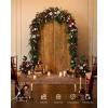 image:imageLings moment 9FT Spring Flower Garland Wedding Arch Flowers for Backdrop Decoration Eucalyptus amp Rose Artificial Floral Garland for Mantle  Sweetheart Head Table Decor for Reception Dusty BlueRedchristmas