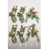image:imageLings moment 9FT Spring Flower Garland Wedding Arch Flowers for Backdrop Decoration Eucalyptus amp Rose Artificial Floral Garland for Mantle  Sweetheart Head Table Decor for Reception Dusty BlueBrnbeige  Brown
