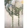 image:imageLings moment 9FT Spring Flower Garland Wedding Arch Flowers for Backdrop Decoration Eucalyptus amp Rose Artificial Floral Garland for Mantle  Sweetheart Head Table Decor for Reception Dusty BlueWhtsage Green