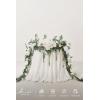 image:imageLings moment 9FT Spring Flower Garland Wedding Arch Flowers for Backdrop Decoration Eucalyptus amp Rose Artificial Floral Garland for Mantle  Sweetheart Head Table Decor for Reception Dusty BlueWhtsage Green
