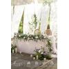 image:imageLings moment 9FT Spring Flower Garland Wedding Arch Flowers for Backdrop Decoration Eucalyptus amp Rose Artificial Floral Garland for Mantle  Sweetheart Head Table Decor for Reception Dusty BluePrpllilac  Cream