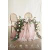 image:imageLings moment 9FT Spring Flower Garland Wedding Arch Flowers for Backdrop Decoration Eucalyptus amp Rose Artificial Floral Garland for Mantle  Sweetheart Head Table Decor for Reception Dusty BluePkdusty Rose  Mauve