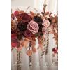 image:imageLings moment 9FT Spring Flower Garland Wedding Arch Flowers for Backdrop Decoration Eucalyptus amp Rose Artificial Floral Garland for Mantle  Sweetheart Head Table Decor for Reception Dusty BlueRedburgundy  Peach Rose