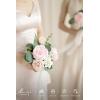 image:imageLings moment Artificial Bridesmaid Bouquets Set of 6Burgundy Wedding Flower Bouquets Pink Floral Bouquet Mashala Bridal Bouquets with RibbonCeremonyAnniversary7inch DiameterPkblush  Cream