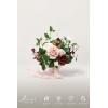 image:imageLings moment Artificial Bridesmaid Bouquets Set of 6Burgundy Wedding Flower Bouquets Pink Floral Bouquet Mashala Bridal Bouquets with RibbonCeremonyAnniversary7inch DiameterPkmarsala  Cream