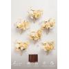 image:imageLings moment Artificial Bridesmaid Bouquets Set of 6Burgundy Wedding Flower Bouquets Pink Floral Bouquet Mashala Bridal Bouquets with RibbonCeremonyAnniversary7inch DiameterBrnsoft Peach  Brown