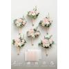 image:imageLings moment Artificial Bridesmaid Bouquets Set of 6Burgundy Wedding Flower Bouquets Pink Floral Bouquet Mashala Bridal Bouquets with RibbonCeremonyAnniversary7inch DiameterPkblush  Cream