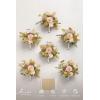 image:imageLings moment Artificial Bridesmaid Bouquets Set of 6Burgundy Wedding Flower Bouquets Pink Floral Bouquet Mashala Bridal Bouquets with RibbonCeremonyAnniversary7inch DiameterPksand Beige