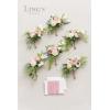 image:imageLings moment Artificial Bridesmaid Bouquets Set of 6Burgundy Wedding Flower Bouquets Pink Floral Bouquet Mashala Bridal Bouquets with RibbonCeremonyAnniversary7inch DiameterPkdusty Rose  Cream