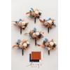 image:imageLings moment Artificial Bridesmaid Bouquets Set of 6Burgundy Wedding Flower Bouquets Pink Floral Bouquet Mashala Bridal Bouquets with RibbonCeremonyAnniversary7inch DiameterOrorange  Navy Blue