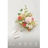 image:imageLings moment Artificial Wedding Flower Bouquets for Bridesmaids Ivory Floral Bouquet Beige Bridal Bouquets for Bridesmaids with Ribbon Ceremony Anniversary7inch DiameterPkblush Garden