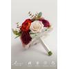 image:imageLings moment Artificial Wedding Flower Bouquets for Bridesmaids Ivory Floral Bouquet Beige Bridal Bouquets for Bridesmaids with Ribbon Ceremony Anniversary7inch DiameterWhtwhite  Sage