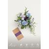 image:imageLings moment Artificial Wedding Flower Bouquets for Bridesmaids Ivory Floral Bouquet Beige Bridal Bouquets for Bridesmaids with Ribbon Ceremony Anniversary7inch DiameterPrpldeep Plum