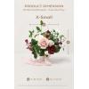 image:imageLings moment Artificial Wedding Flower Bouquets for Bridesmaids Ivory Floral Bouquet Beige Bridal Bouquets for Bridesmaids with Ribbon Ceremony Anniversary7inch DiameterRedposyblush  Marsala