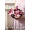 image:imageLings moment Artificial Wedding Flower Bouquets for Bridesmaids Ivory Floral Bouquet Beige Bridal Bouquets for Bridesmaids with Ribbon Ceremony Anniversary7inch DiameterDeep Plum