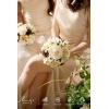 image:imageLings moment Artificial Wedding Flower Bouquets for Bridesmaids Ivory Floral Bouquet Beige Bridal Bouquets for Bridesmaids with Ribbon Ceremony Anniversary7inch DiameterBrnbrown