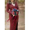 image:imageLings moment Artificial Wedding Flower Bouquets for Bridesmaids Ivory Floral Bouquet Beige Bridal Bouquets for Bridesmaids with Ribbon Ceremony Anniversary7inch DiameterBlunavy Blue  Burgundy Red