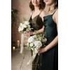 image:imageLings moment Artificial Wedding Flower Bouquets for Bridesmaids Ivory Floral Bouquet Beige Bridal Bouquets for Bridesmaids with Ribbon Ceremony Anniversary7inch DiameterWhtlily of the Valley White