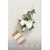 image:imageLings moment Artificial Wedding Flower Bouquets for Bridesmaids Ivory Floral Bouquet Beige Bridal Bouquets for Bridesmaids with Ribbon Ceremony Anniversary7inch DiameterWhtwhite  Sage